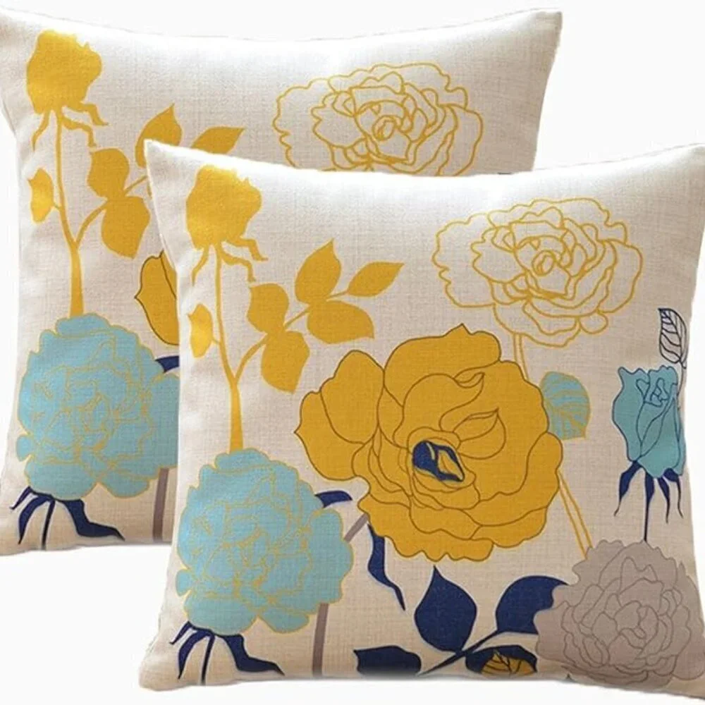 Floral Pillow Covers with flowers - 18